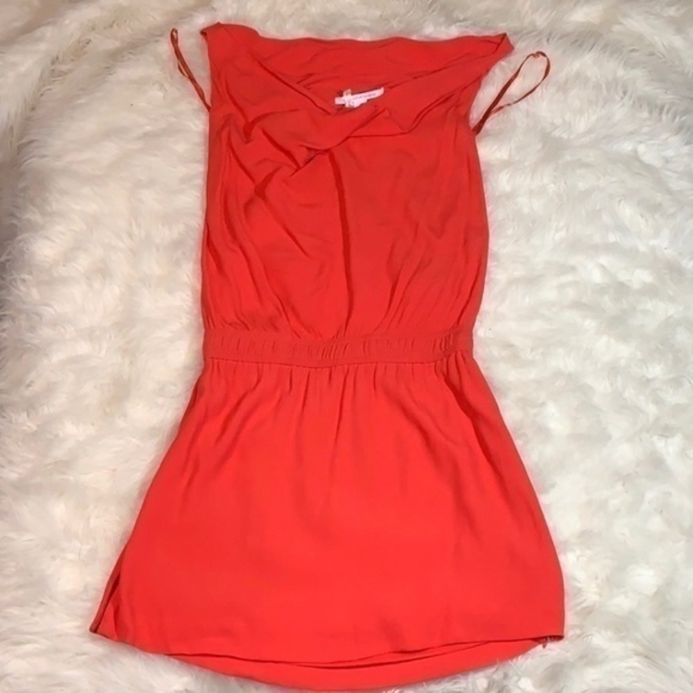 ▶️ Diane Von Furstenberg ◀️ Orange casual dress - Picture 5 of 12